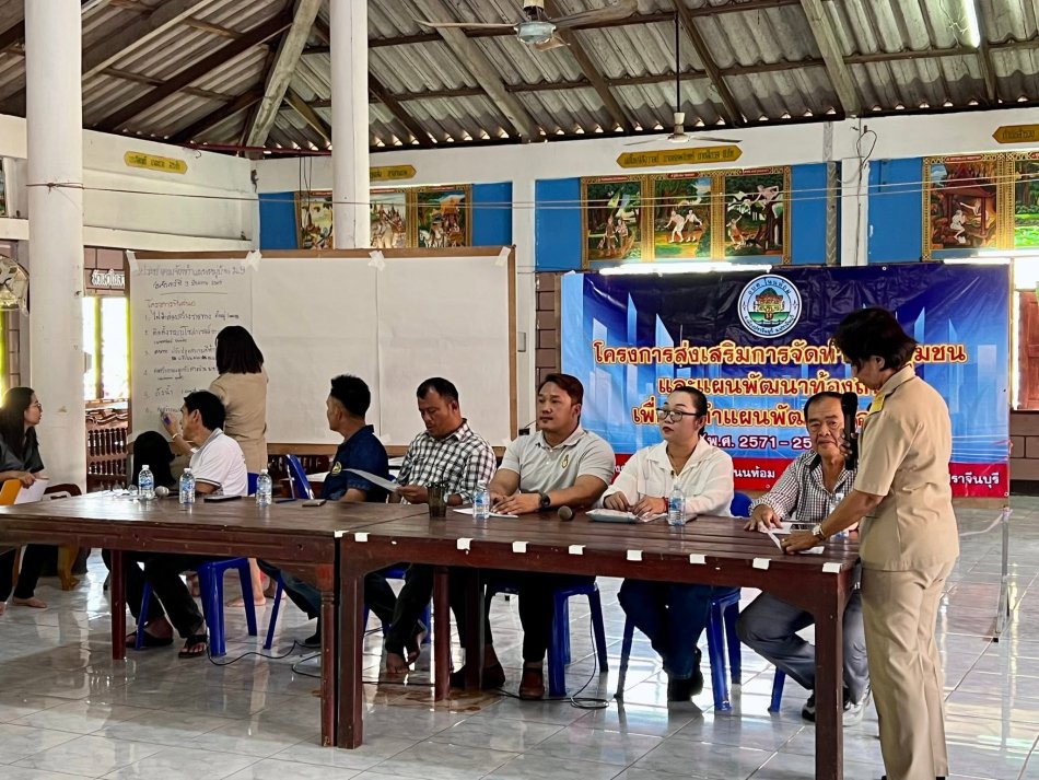  โครงการส่งเสริมการจัดทำแผนชุมชนและพัฒนาท้องถิ่น ประจำปีงบประมาณ พ.ศ. 2569  (พ.ศ. 2571 - 2575) ณ ศาลาการเปรียญวัดทุ่งไม้ค้าง  หมู่ที่ 9